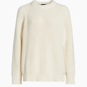 Classic Crewneck Knit Sweater - Cream